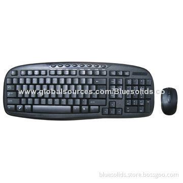 Shenzhen Factory Direct Sell Wireless Keyboard and Mouse Combo, Black Color Available